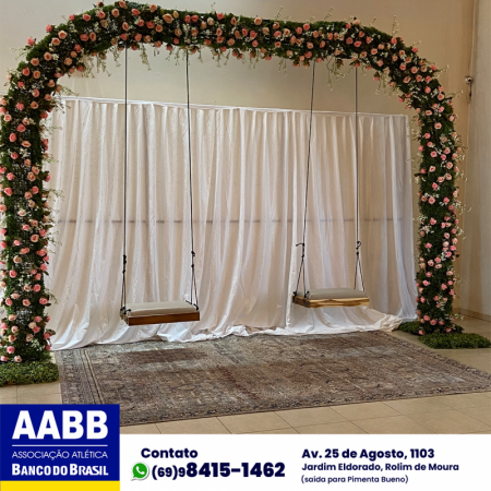 Foto 25 da matéria: DECORAÇÃO DE CASAMENTO NA AABB