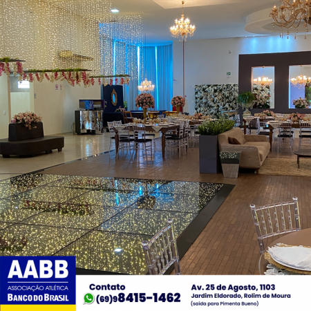 Foto 22 da matéria: DECORAÇÃO DE CASAMENTO NA AABB