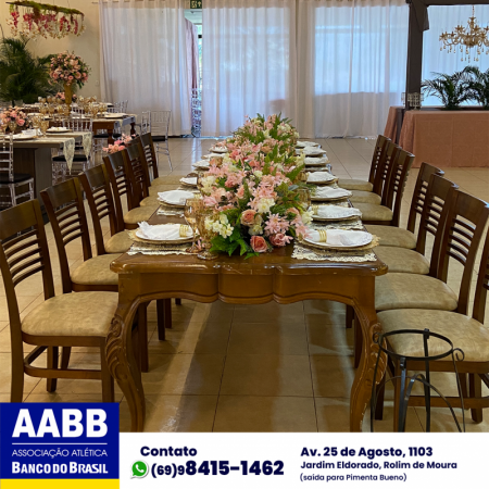 Foto 11 da matéria: DECORAÇÃO DE CASAMENTO NA AABB