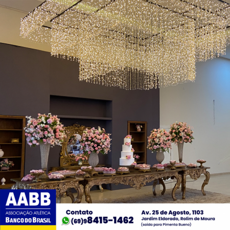 Foto 18 da matéria: DECORAÇÃO DE CASAMENTO NA AABB