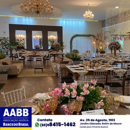 Foto 23 da matéria: DECORAÇÃO DE CASAMENTO NA AABB