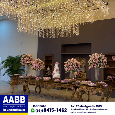Foto 15 da matéria: DECORAÇÃO DE CASAMENTO NA AABB
