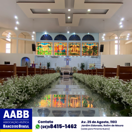 Foto 2 da matéria: DECORAÇÃO DE CASAMENTO NA AABB