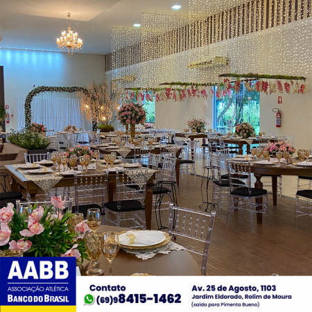 Foto 20 da matéria: DECORAÇÃO DE CASAMENTO NA AABB