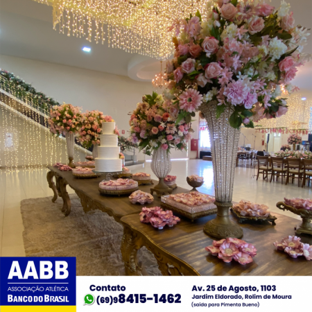 Foto 16 da matéria: DECORAÇÃO DE CASAMENTO NA AABB