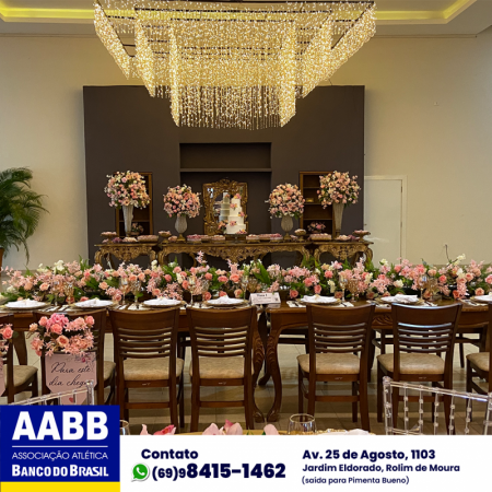 Foto 19 da matéria: DECORAÇÃO DE CASAMENTO NA AABB
