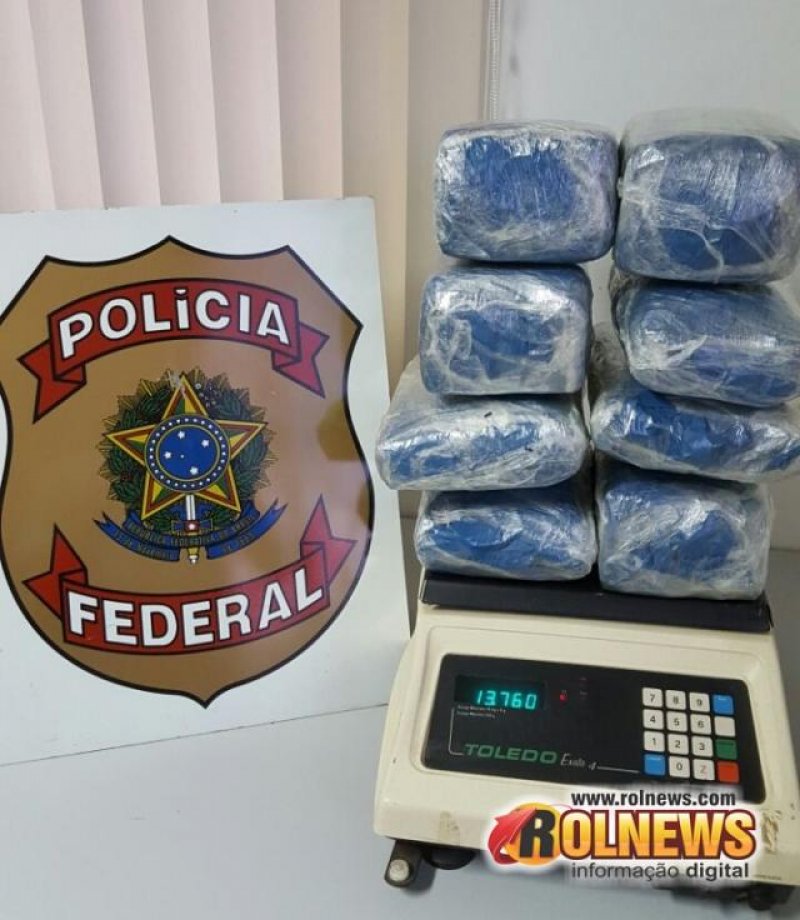 PF apreende 30kg de maconha Skunk no aeroporto de Porto Velho