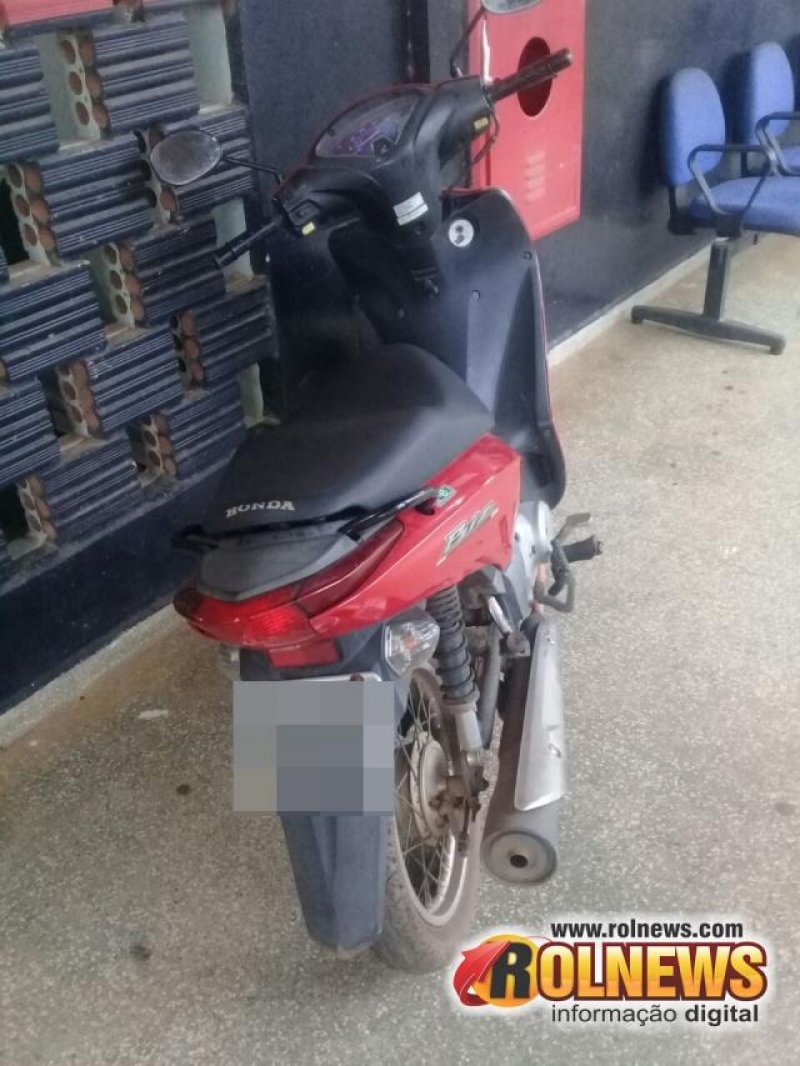 Biz roubada em Cacoal é recuperada minutos após o roubo