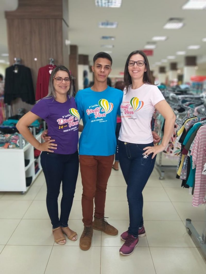 Camisetas do 9º Leilão Direito de Viver já estão a venda