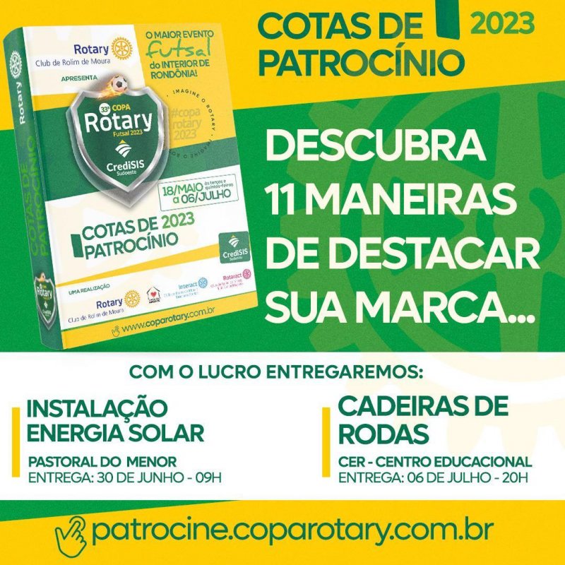 Patrocine a 33ª Copa Rotary: 11 maneiras de destacar sua marca