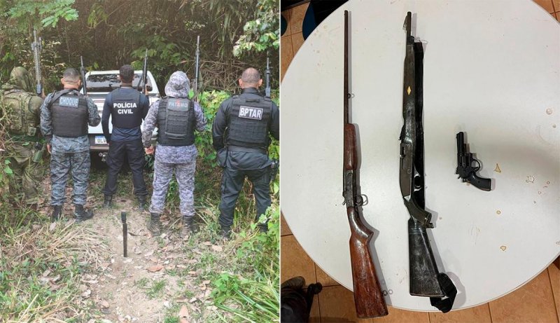 Operação da PM e Polícia Civil recupera caminhonete e motos roubadas em Guajará