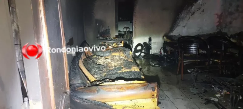 Filho incendeia residência da própria mãe em Porto Velho