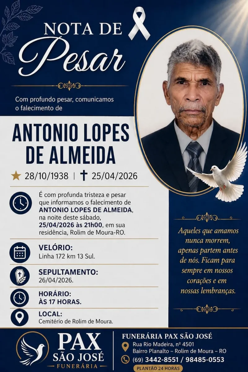 Nota de pesar: Antonio Lopes de Almeida