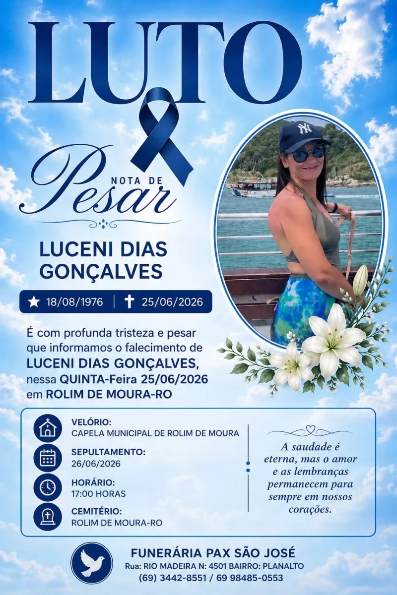 Nota de pesar: Luceni Dias Gonçalves 