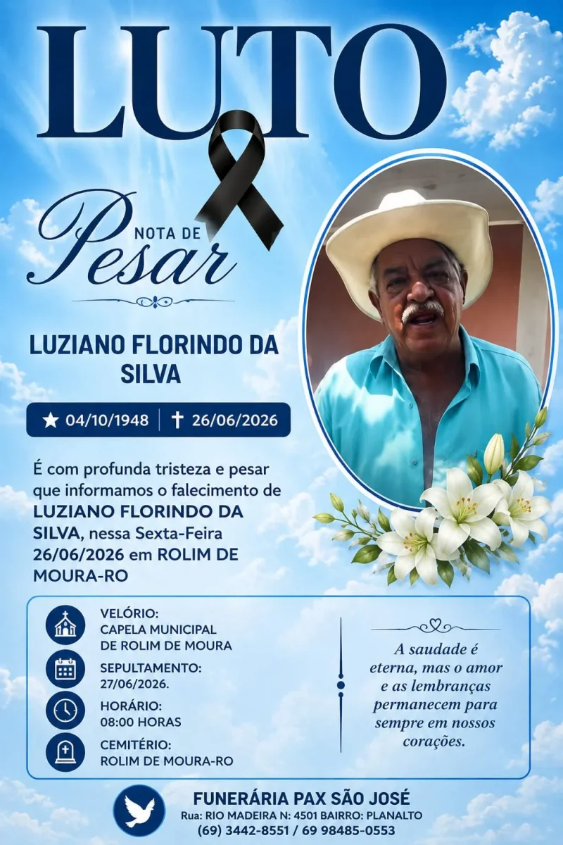 Nota de Pesar: Luziano Florindo da Silva