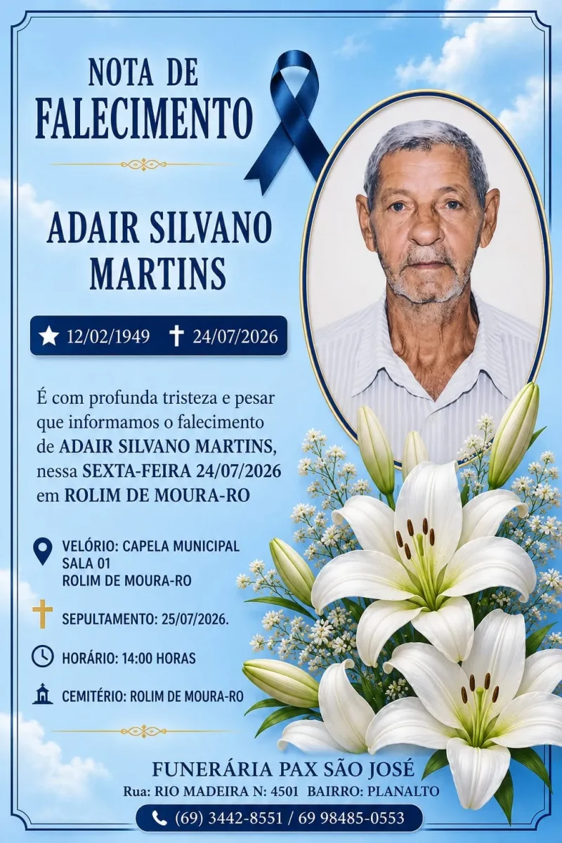 Nota de pesar: Adair Silvano Martins 