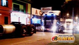 Caminhoneiros fazem buzinaço em Rolim de Moura