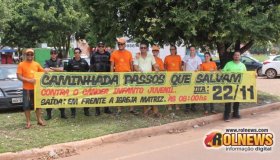 Coordenação realiza Pit Stop da Caminhada Passos que Salvam em Rolim de Moura