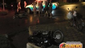 Dois feridos grave em acidente com duas motos na Avenida 25 de Agosto, em Rolim...