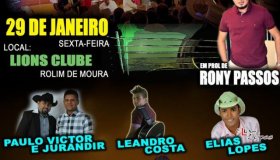 Mais um evento solidário busca arrecadar dinheiro para o cantor Rony Passos