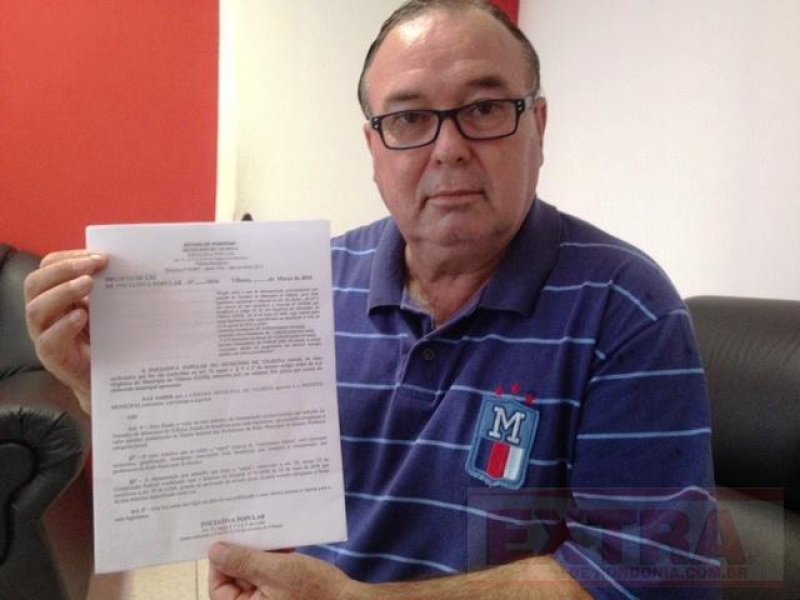 Vilhena:Entidade lança proposta de lei popular equiparando salário de vereadores ao dos professores
