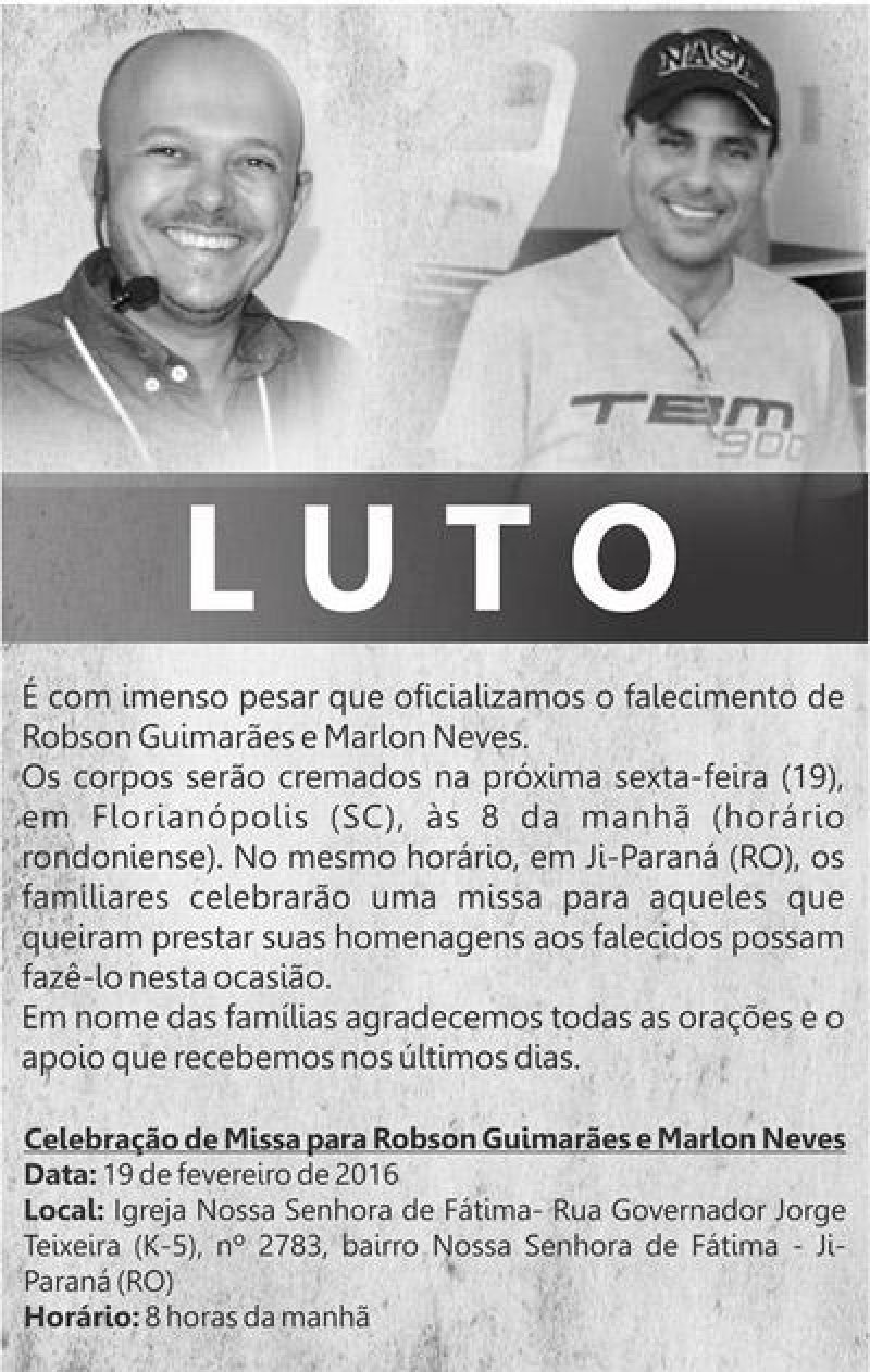 Bigsal admite morte de empresário e piloto e diz que restos mortais serão cremados