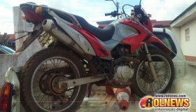 Motocicleta Bros furtada na segunda-feira em Rolim de Moura é recuperada pela...