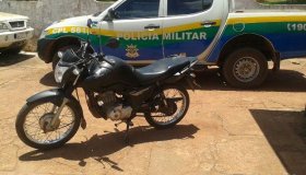 Rolim:Polícia Militar encontra motocicleta furtada abandonada no antigo...