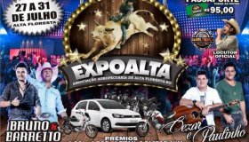 28ª Expoalta acontece em julho e traz shows de Bruno e Barretto e Cezar e...