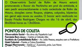 Observatório Social realizará bazar beneficente, em Rolim de Moura