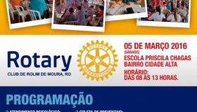 Rotary Club de Rolim de Moura realiza Dia de Ação Social neste sábado