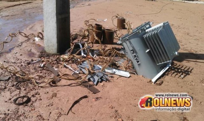 Transformador de loteamento é furtado em Cacoal