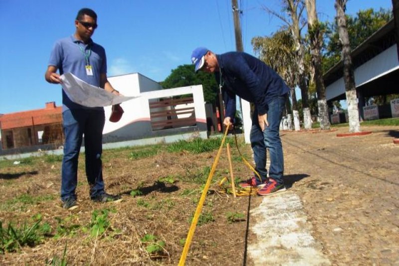 Começa demarcação dos lotes para montagem dos estandes da 5ª Rondônia Rural Show em Ji-Paraná