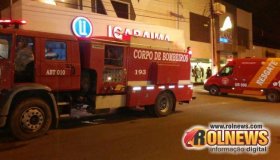 Loja de confecções de Cacoal é atingida por princípio de incêndio