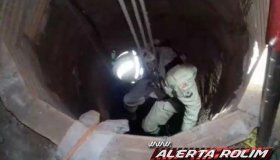 Homem cai dentro de poço e é resgatado pelos bombeiros em Rolim de Moura