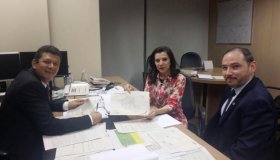 Marinha Raupp trata no Ministério dos Transportes a visita do ministro para a...