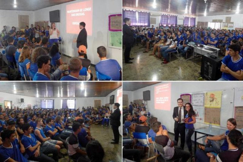 Promotor de Justiça ministra palestra em escola sobre drogas