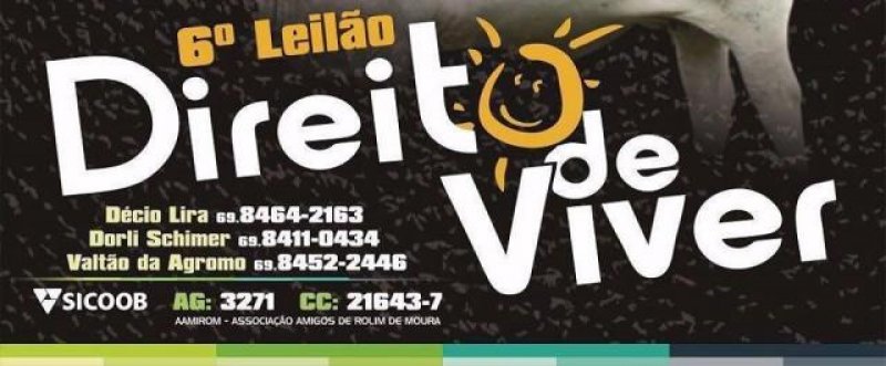 Veja como ajudar a divulgar o 6º Leilão Direito de Viver em sua rede social