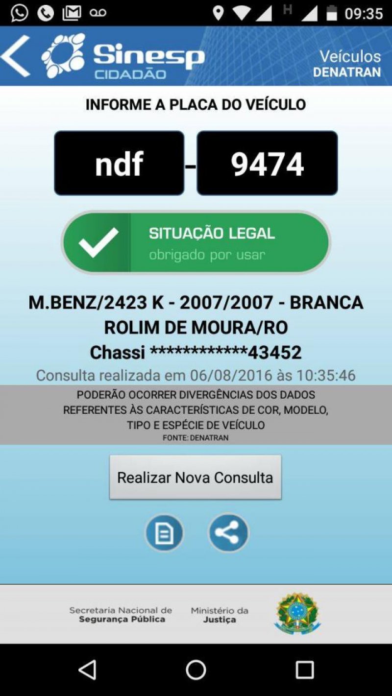 Caminhão é furtado em pátio de posto de combustíveis em Rolim de Moura
