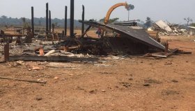 LCP desocupa fazenda em Seringueiras e deixa tudo destruído -
