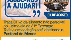 Rotary Club fará arrecadação de alimentos no Parque de Exposição