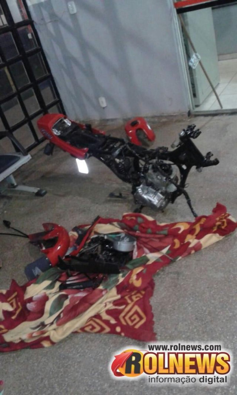 Cacoal: Denuncia anônima leva PM até uma motocicleta desmontada
