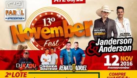 NOVEMBER FEST: Venda do 2º lote de ingressos encerra neste sábado