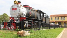 Locomotiva histórica da EFMM é restaurada em Guajará-Mirim