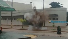 Vídeo: Bomba encontrada no Banco do Brasil é detonada na Capital