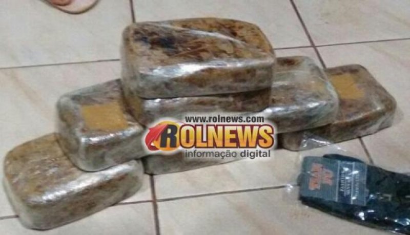 Traficante é preso em Cacoal com aproximadamente 7 kg de cocaína