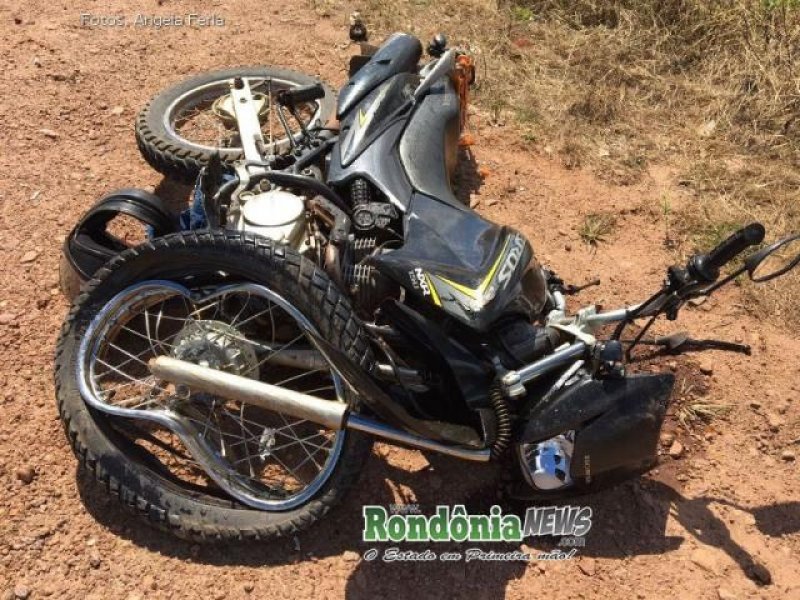Motociclista perde braço e perna em grave acidente na RO 383 entre Rolim de Moura e Santa Luzia