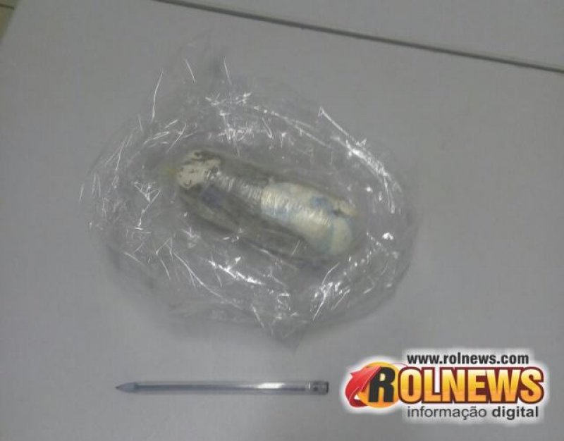 Agentes penitenciários de Cacoal apreenderam 140 gramas de droga