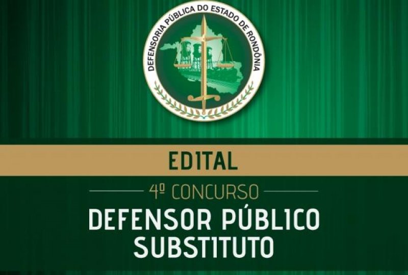 Confira o edital para concurso de defensor público em Rondônia; salários de R$ 20.812,20
