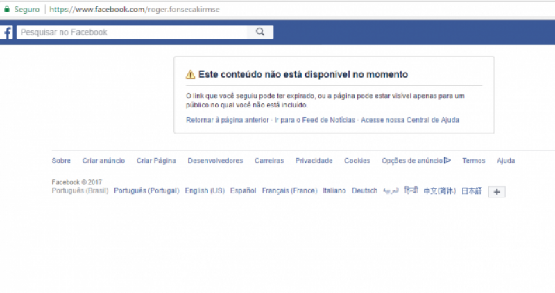 Principal suspeito pela morte da acadêmica Josélia exclui perfil do Facebook; ele ainda está foragido
